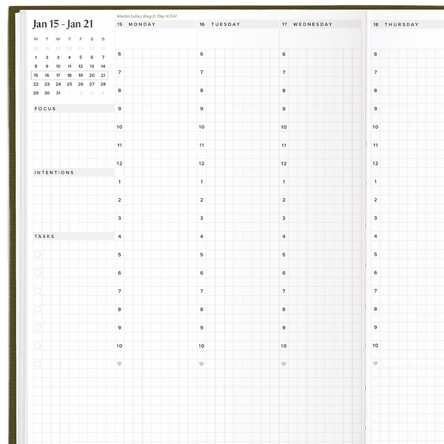 Lumiere Marine 2023/2024 Big Size Weekly Planner 17 Months